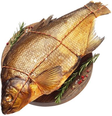 Лещ горячего копчения ~ 1-1.2 кг в шт