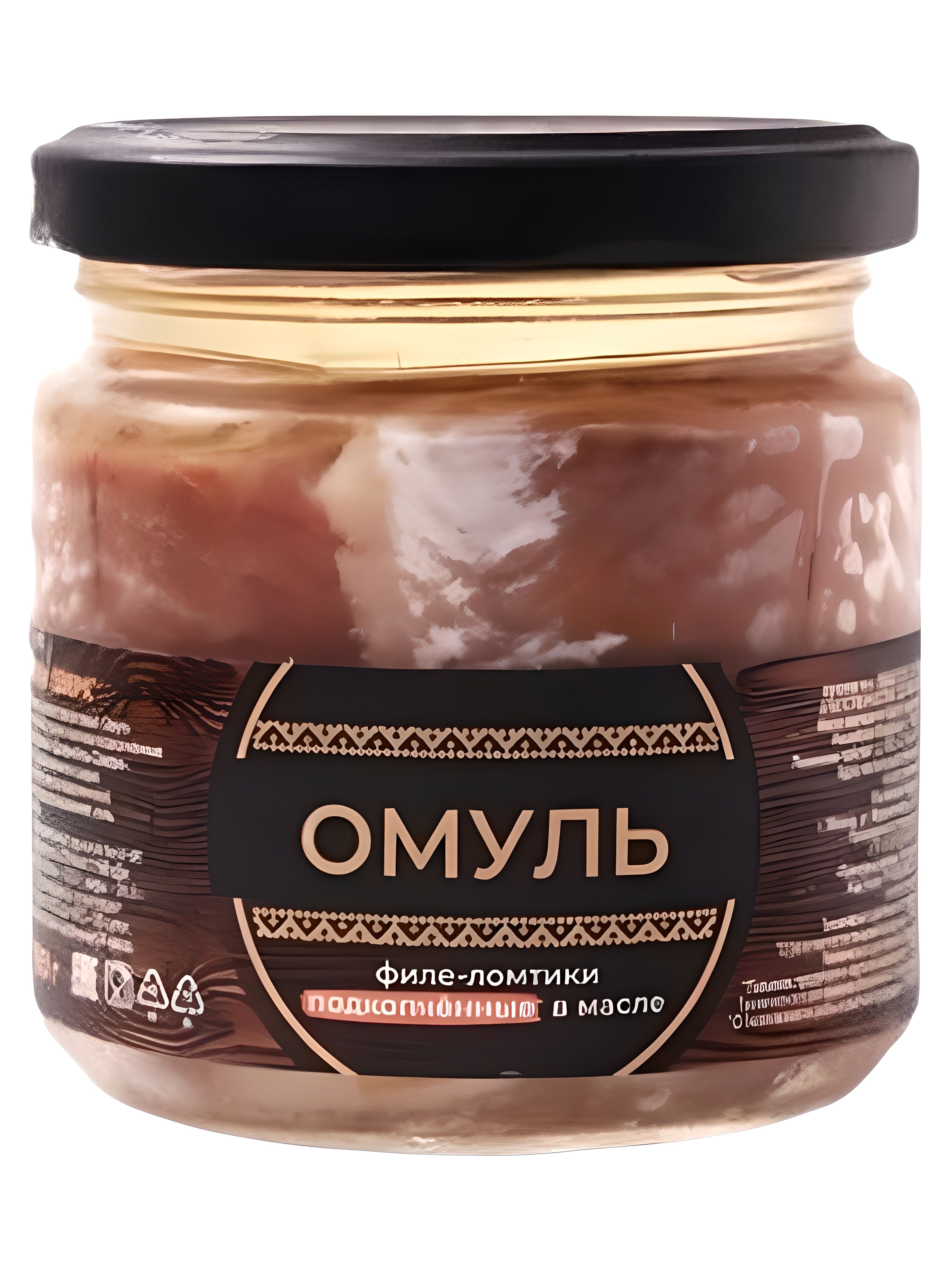 Омуль филе ломтики в стекле 190гр деликатесы севера